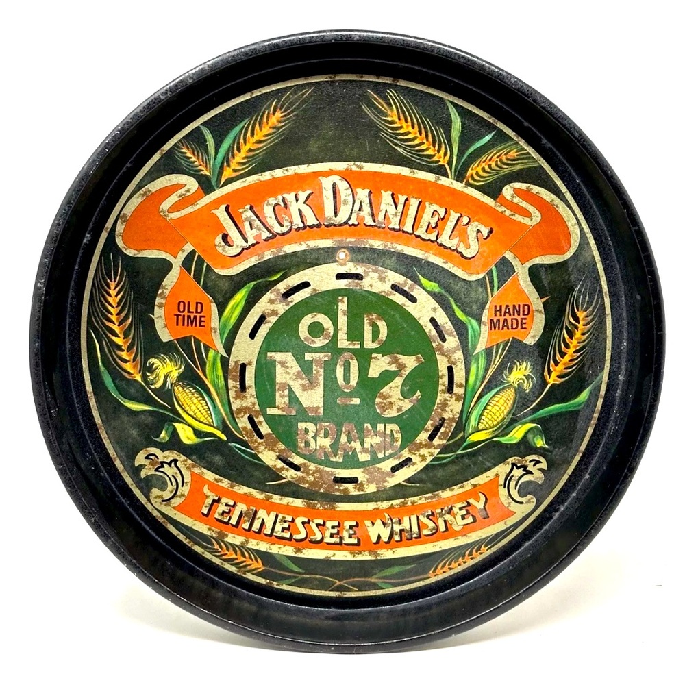 Jack Daniel’s Tin Serving Tray Wall Hanging - Vintage Metal Bar Tray